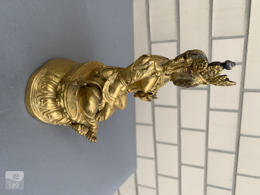 A GILT-BRONZE FIGURE OF SYAMATARA - 图7